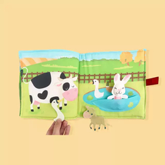 Libro de escenas sensorial "granja" kiwi - Chapó Loló juguetería didáctica  
