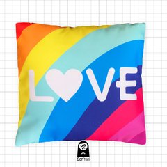 Almohadón Cuadrado LOVE IS LOVE (PRE ORDER)