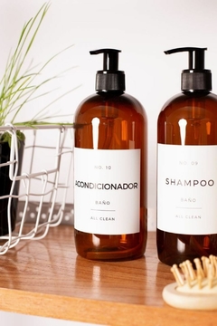 Set de dispenser de Shampoo y Acondicionador: