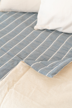 Pillow Reversible Rayado Doble Guata - tienda online