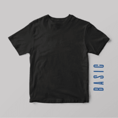 Camiseta básica de algodão preta