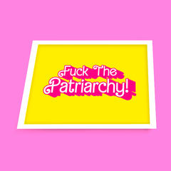 Quadro Fuck the patriarchy (Barbie)
