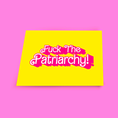 Quadro Fuck the patriarchy (Barbie) na internet