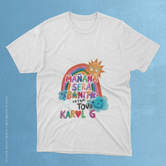 Camiseta Mañana logo tour (Karol G) na internet