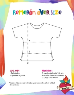 Remeron over size Sarah - comprar online