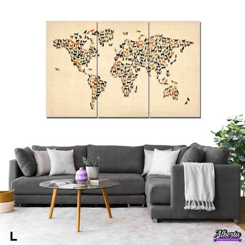 Mapa Mundi Gatitos