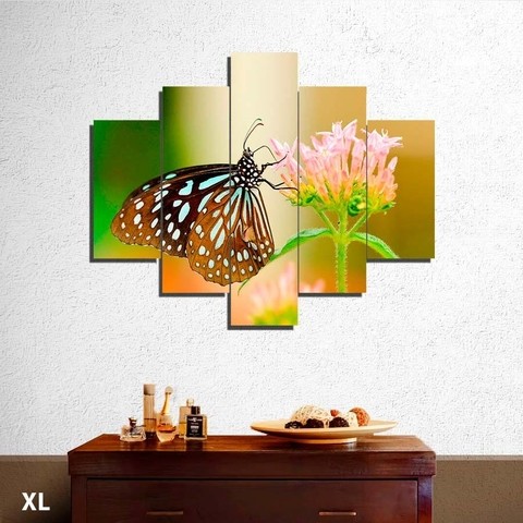 Mariposa y florcita Cuadros decorativos