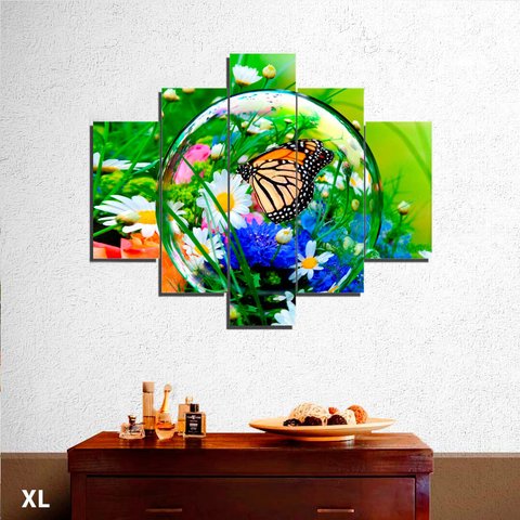 Mariposa y burbuja Cuadros decorativos