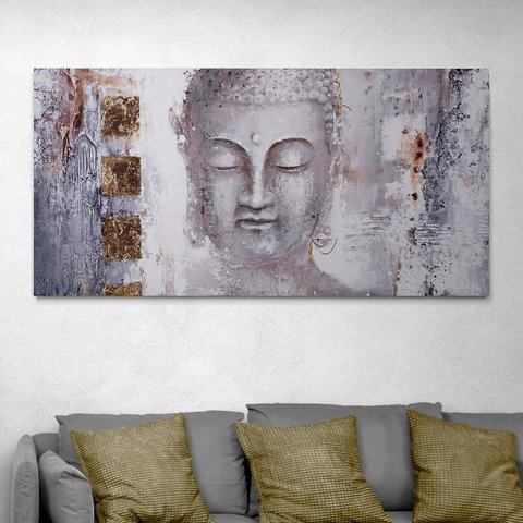 Buddha Abstracto Mural Horizontal