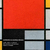 Piet Mondrian Composición con rojo, azul y amarillo Mural - comprar online