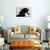 Caballo negro ilustración cuadro triptico - Alberta Deco Cuadros Modernos - Tienda Online