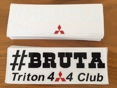 Adesivo #BRUTA Triton4x4Club 30X10CM - comprar online