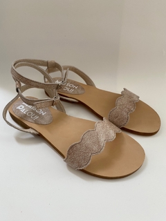 CHATA CUERO #CA014 GASTADO BEIGE - comprar online