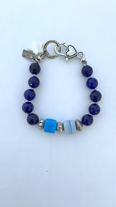 Pulseras agatas azules - comprar online