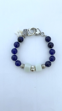 Pulseras agatas azules