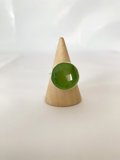 Anillo onix verde redondo (BI22) - comprar online