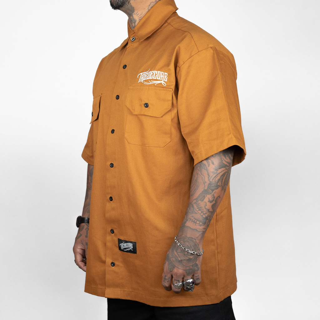 Camisa Work Shirt Treze Core - Caramelo