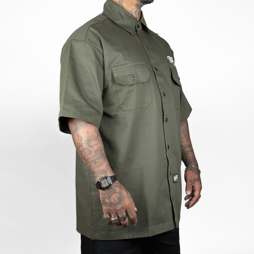 Camisa Work Shirt Treze Core - Verde Musgo