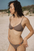Bikini Nina Textura Castaño - tienda online