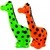 Brinquedo de Vinil Girafa para Cães