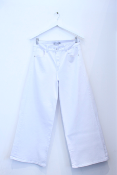 WIDE LEG JEAN ELAST blanco - Tuluk