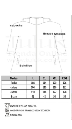 CAMPERA CAPUCHA Ladrillo - Tuluk