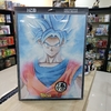 QUADRO DE METAL DECORATIVO GRANDE - GOKU SSJSS