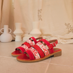 Sandalias Rojo Combinadas Bora Bora - comprar online