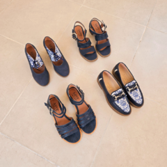 Mocasines Azul Combinados Olga - comprar online