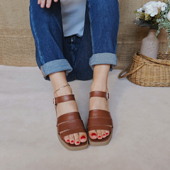 Sandalias de Cuero Suela Poppy - tienda online