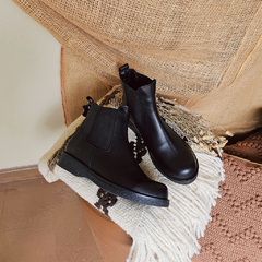 Botas de Cuero Negro Wara - MIYE COLLAZZO