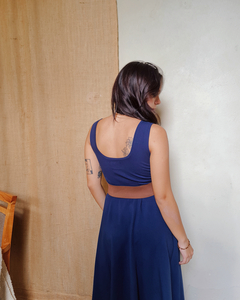 Vestido largo Azul Yanay - comprar online