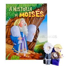 Arcakids Livro Bíblico com Dedoches - A história de Moisés