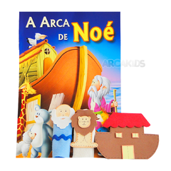 Arcakids Livro Bíblico com Dedoches - A Arca de Noé