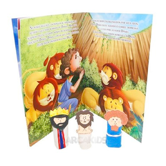 Arcakids Livro Bíblico com Dedoches - Daniel e os Leões