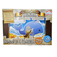 Arcakids Quebra Cabeça Bíblico 100 Peças - Jonas