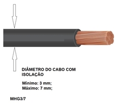 Anilha para Cabos MHG3/7 Número 4 Amarelo - comprar online