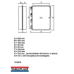 Caixa Comando PVC 1018CH - 285x208x166mm - comprar online