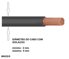 Anilha para Cabos MHG2/5 Letra - F - comprar online