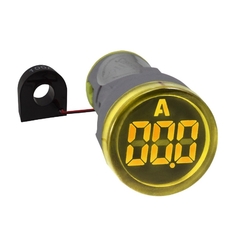 Amperímetro Digital 22mm 0-100A Amarelo Alimentação 60-380Vca - comprar online