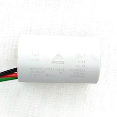 Capacitor Permanente Duplo 3+7 uf 250Vca CBB60 5 Peças - comprar online