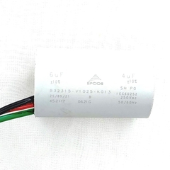 Capacitor Permanente Duplo 4+6 uf 250Vca CBB60 5 Peças - comprar online