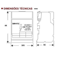 Bloco Distribuição 2 Barramentos 2x11 125A na internet