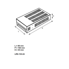 Fonte Chaveada E-100/240Vca S-24Vcc 150W 6,5A - loja online