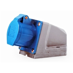 Tomada Sobrepor IP44 16A 3p+t 220/240Vca Azul 9h TSS-4009