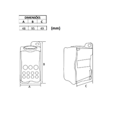 Bloco Distribuição 1 pólo UKK250-250A 1E120 4S10 5S16 2S35 - Eletrotécnica Vera Cruz