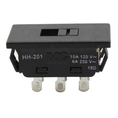 Interruptor Deslizante HH-201 Plástico 10A/120vca 6A/250vca 5 peças - comprar online