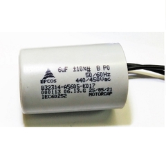 Capacitor Permanente 6uf 440/450Vca Fios - comprar online