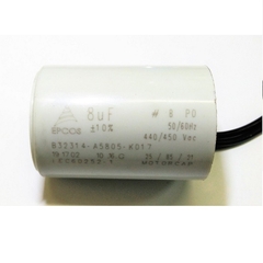 Capacitor Permanente 8uf 440/450Vca Fios - comprar online