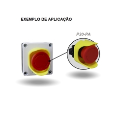 Proteção Plástica p/ Botão Emergência P20-PA 55x47x39mm - loja online